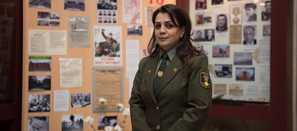 Главный консультант военно-исторического музея Мать Армения, капитан Лилия Арушанян Главный консультант военно-исторического музея Мать Армения, капитан Лилия Арушанян - Sputnik Армения