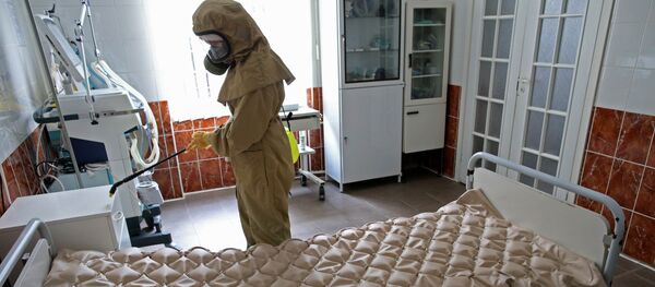 Отработка действий на случай поступления больных, инфицированных Эболой - Sputnik Армения