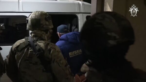 Сотрудники ФСБ задержали чиновников в Дагестане. Съемка СК РФ - Sputnik Արմենիա