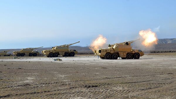 артиллерийские установки ДАНА азербайджанских ВС - Sputnik Արմենիա