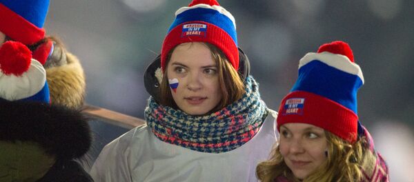 Болельщики Олимпийских спортсменов из России на XXIII Зимних игр (9 февраля 2018). Пхенчхан, Южная Корея - Sputnik Արմենիա