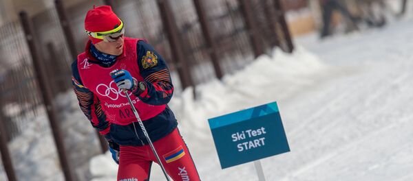 Лыжник Олимпийской Сборной Армении Микаел Микаелян Лыжник Олимпийской Сборной Армении Микаел Микаелян - Sputnik Армения
