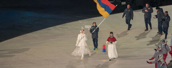 Команда Армении на XXIII Зимних играх (9 февраля 2018). Пхенчхан, Южная Корея Команда Армении на XXIII Зимних играх (9 февраля 2018). Пхенчхан, Южная Корея - Sputnik Արմենիա