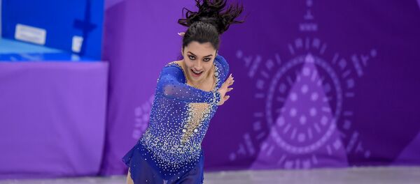 Произвольная программа женского одиночного катания командных соревнований по фигурному катанию. Фигуристка из Канады Габриэль Дэйлман. XXIII зимние Олимпийские игры (12 февраля 2018). Каннын, Южная Корея - Sputnik Армения