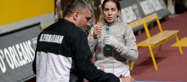 Азербайджанская фехтовальщица на саблях Сабина Микина - Sputnik Армения