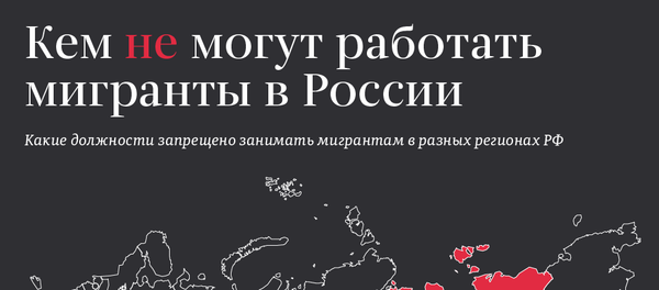 Кем не могут работать мигранты в России - Sputnik Армения