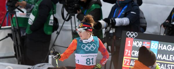 Лыжница Олимпийской Сборной Армении Катя Галстян (15 февраля 2018). Пхенчхан, Южная Корея - Sputnik Армения