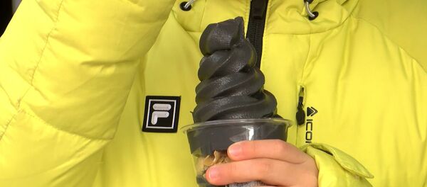 Посетители Олимпиады в Корее могут попробовать черное мороженое - Sputnik Армения