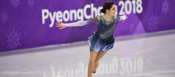 Фигурное катание, короткая программа, женщины. Евгения Медведева (21 февраля 2018). Каннын, Южная Корея Фигурное катание, короткая программа, женщины. Евгения Медведева (21 февраля 2018). Каннын, Южная Корея - Sputnik Արմենիա