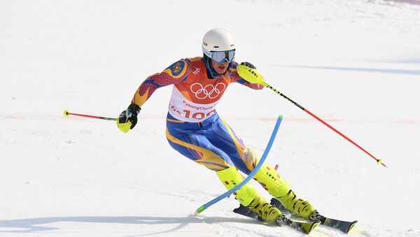 Армянский горнолыжник Ашот Карапетян на ОИ-2018 - Sputnik Армения
