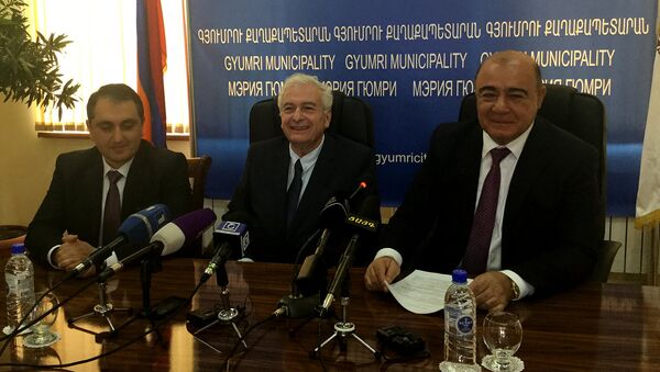 Подписание меморандума о взаимопонимании между промышленными палатами Гюмри и Израиля - Sputnik Армения