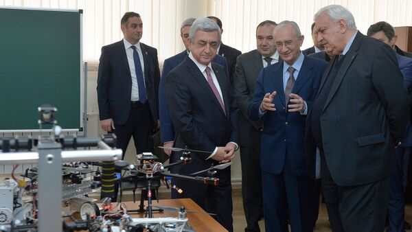 Президент Серж Саргсян посетил НПУА - Sputnik Արմենիա