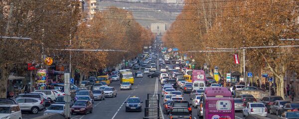 Проспект Маштоца в час пик - Sputnik Արմենիա