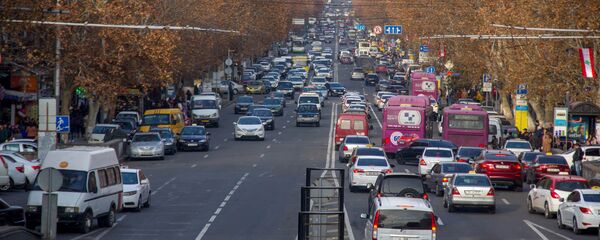 Проспект Маштоца в час пик - Sputnik Армения