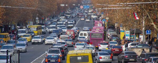 Проспект Маштоца в час пик Проспект Маштоца в час пик - Sputnik Армения