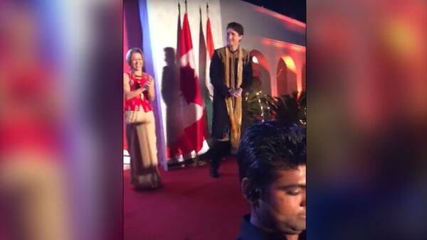 Индийские танцы премьера Канады - Sputnik Արմենիա