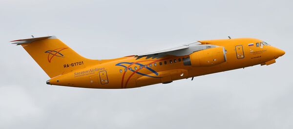 Самолет Ан-148 Саратовские авиалинии Самолет Ан-148 Саратовские авиалинии - Sputnik Армения