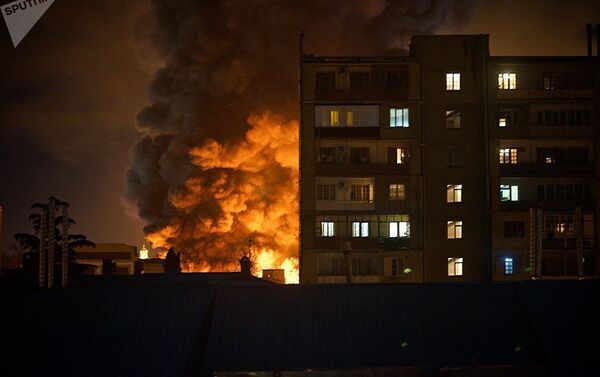 Крупный пожар в Тбилиси - Sputnik Армения