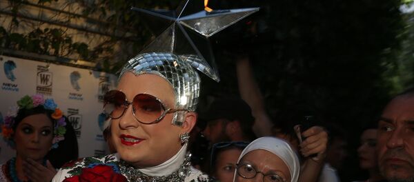 Певица Верка Сердючка (Андрей Данилко) на творческом вечере Константина Меладзе в Юрмале. Певица Верка Сердючка (Андрей Данилко) на творческом вечере Константина Меладзе в Юрмале. - Sputnik Армения