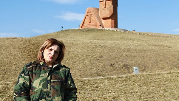 Военнослужащая Анаит Мартиросян - Sputnik Արմենիա