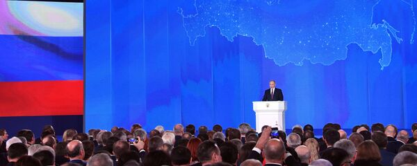 Ежегодное послание президента РФ Владимира Путина Федеральному Собранию Ежегодное послание президента РФ Владимира Путина Федеральному Собранию - Sputnik Армения