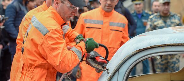 Учения по гражданской обороне в Ереване - Sputnik Армения