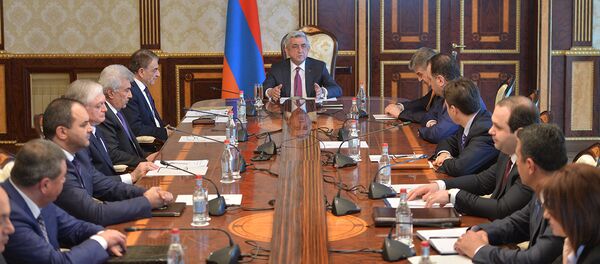 Президент Серж Саргсян провел заседание Совета национальной безопасности Армении - Sputnik Արմենիա