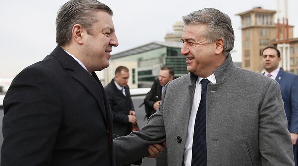 Премьер-министр Грузии Гиорги Квирикашвили прибыл в Армению - Sputnik Армения