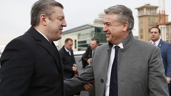 Премьер-министр Грузии Гиорги Квирикашвили прибыл в Армению - Sputnik Արմենիա