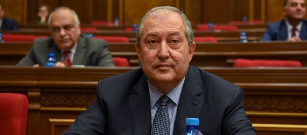 Новоизбранный президент Армении Армен Саркисян - Sputnik Արմենիա