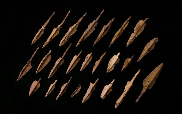 Трехперые наконечники стрел из коллекции Давида Симоняна - Sputnik Армения