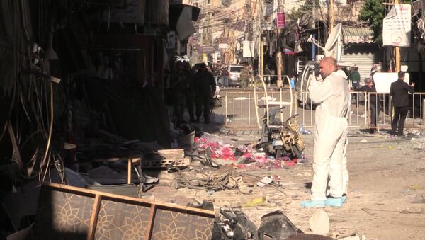 Спутник_Эксперты-криминалисты фотографировали место двойного теракта в Бейруте - Sputnik Армения
