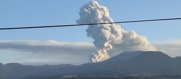 Вулкан в Японии выбросил столб пепла высотой свыше 2 километров Вулкан в Японии выбросил столб пепла высотой свыше 2 километров - Sputnik Армения