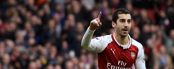 Армянский полузащитник Генрих Мхитарян после гола в ворота Уотфорда - Sputnik Армения