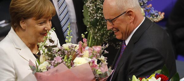 Кaнцлер Гермaнии Ангела Меркель после избрания на 4-ый срок - Sputnik Армения