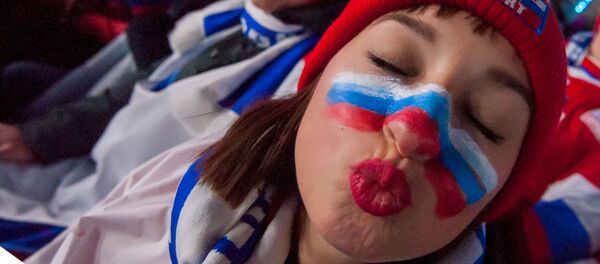 Болельщики Олимпийских атлетов из России на XXIII Зимних играх (9 февраля 2018). Пхенчхан, Южная Корея - Sputnik Армения