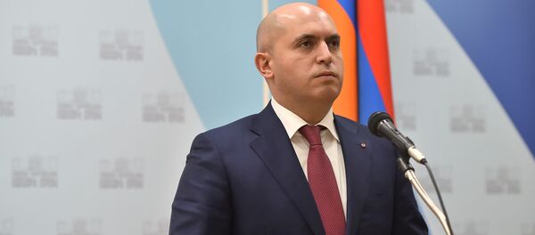 Пресс-конференция Константина Косачева и Армена Ашотяна (13 марта 2018). Ереван - Sputnik Армения