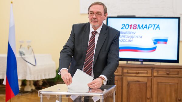 Посол Российской Федерации в Республике Армения Иван Волынкин на выборах президента России 2018 - Sputnik Արմենիա
