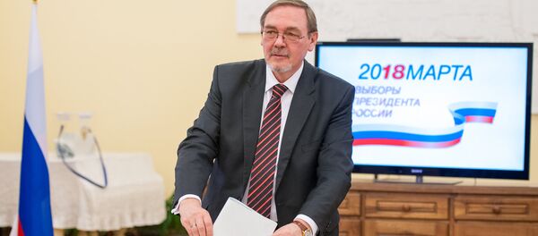 Посол Российской Федерации в Республике Армения Иван Волынкин на выборах президента России 2018 - Sputnik Армения