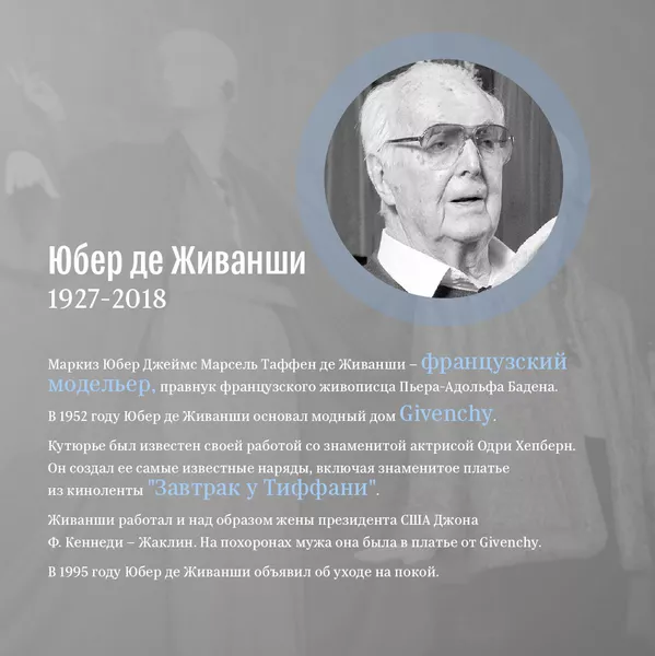 Они изменили мир: Юбер де Живанши Они изменили мир: Юбер де Живанши - Sputnik Армения