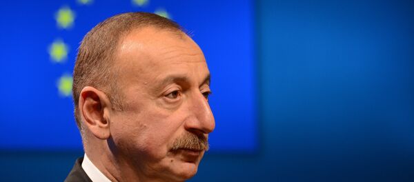 Президент Азербайджана Ильхам Алиев во время встречи с председателем ЕС Дональдом Туском в рамках заседания МИД ЕС (6 февраля 2017). Брюссель, Бельгия - Sputnik Армения