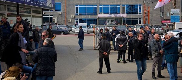 Здание телекомпании Rustavi 2 в Тбилиси Здание телекомпании Rustavi 2 в Тбилиси - Sputnik Армения