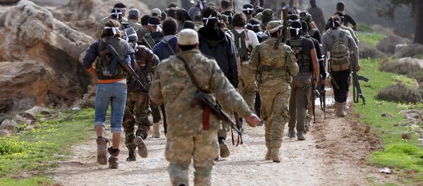 Курдские подразделения покидающие Африн - Sputnik Армения