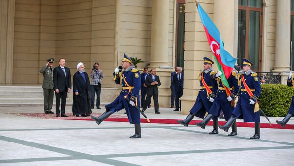 Официальный визит Президента Ирана в Азербайджан (28 марта 2018). Баку - Sputnik Արմենիա