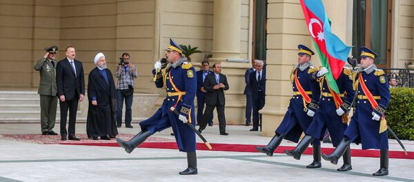 Официальный визит Президента Ирана в Азербайджан (28 марта 2018). Баку - Sputnik Армения