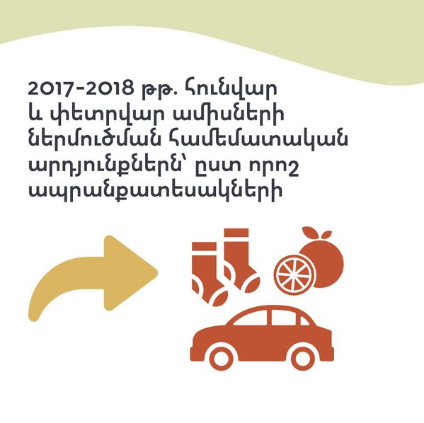 2017-2018 հունվար և փետրվար ամիսների ներմուծման համեմատական արդյուքներն` ըստ որոշ ապրանքատեսակների - Sputnik Արմենիա