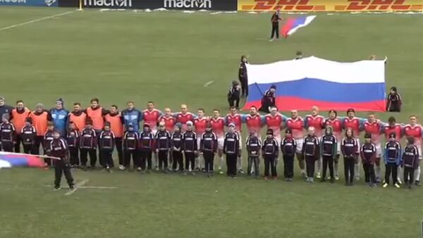 Российские регбисты исполнили гимн СССР вместо российского - Sputnik Արմենիա