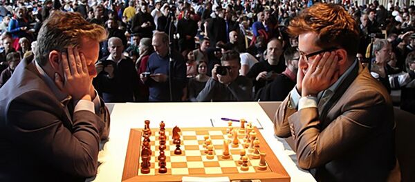 Партия Аронян-Найдич на шахматном турнире GRENKE Chess Classic - Sputnik Армения