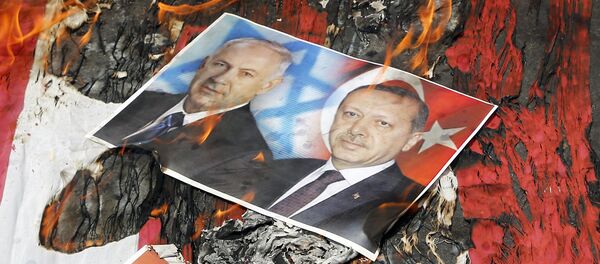 Сожжение портретов Нетаньяху и Эрдогана Сожжение портретов Нетаньяху и Эрдогана - Sputnik Армения