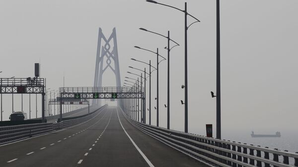 Морской мост Гонконг-Чжухай-Макао в Китае - Sputnik Արմենիա
